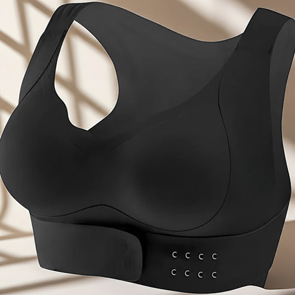 Duruş Düzeltici Dikişsiz Sütyen - velossa, siyah, konforlu ve destekleyici, pürüzsüz görünüm sunar.