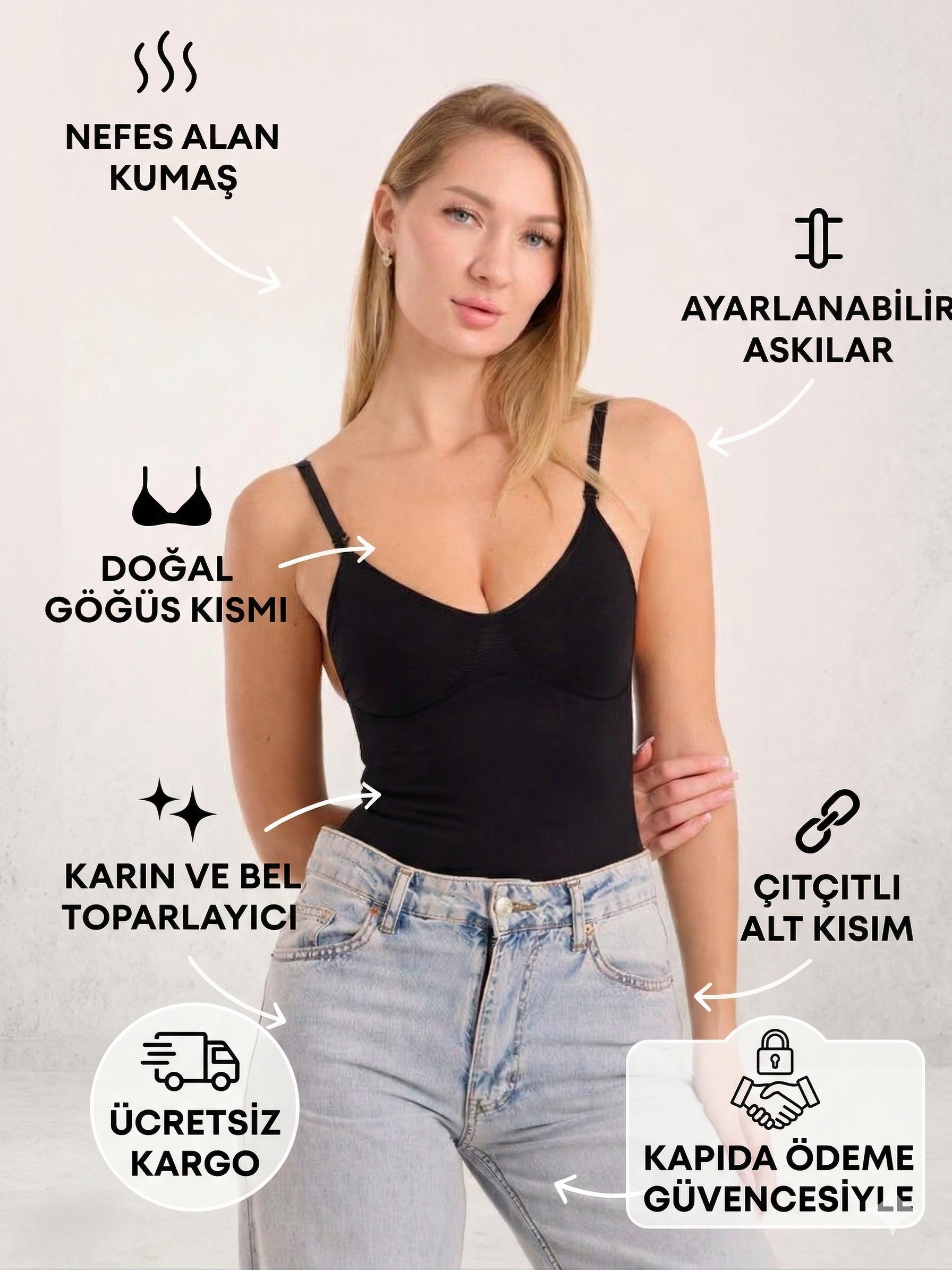 Velossa toparlayıcı korse siyah seamless body, sıkmadan şekillendiren ve iz yapmayan kadın iç giyim ürünü